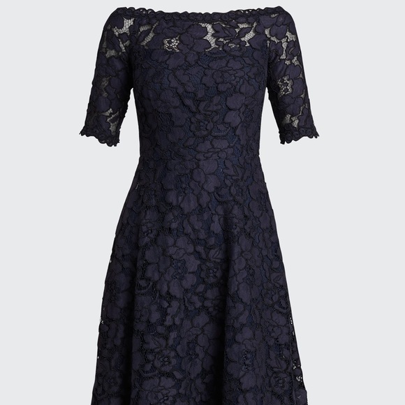 Teri Jon by Rickie Freeman Off Shoulder Dress. Size 6. $650. - Picture 10 of 11